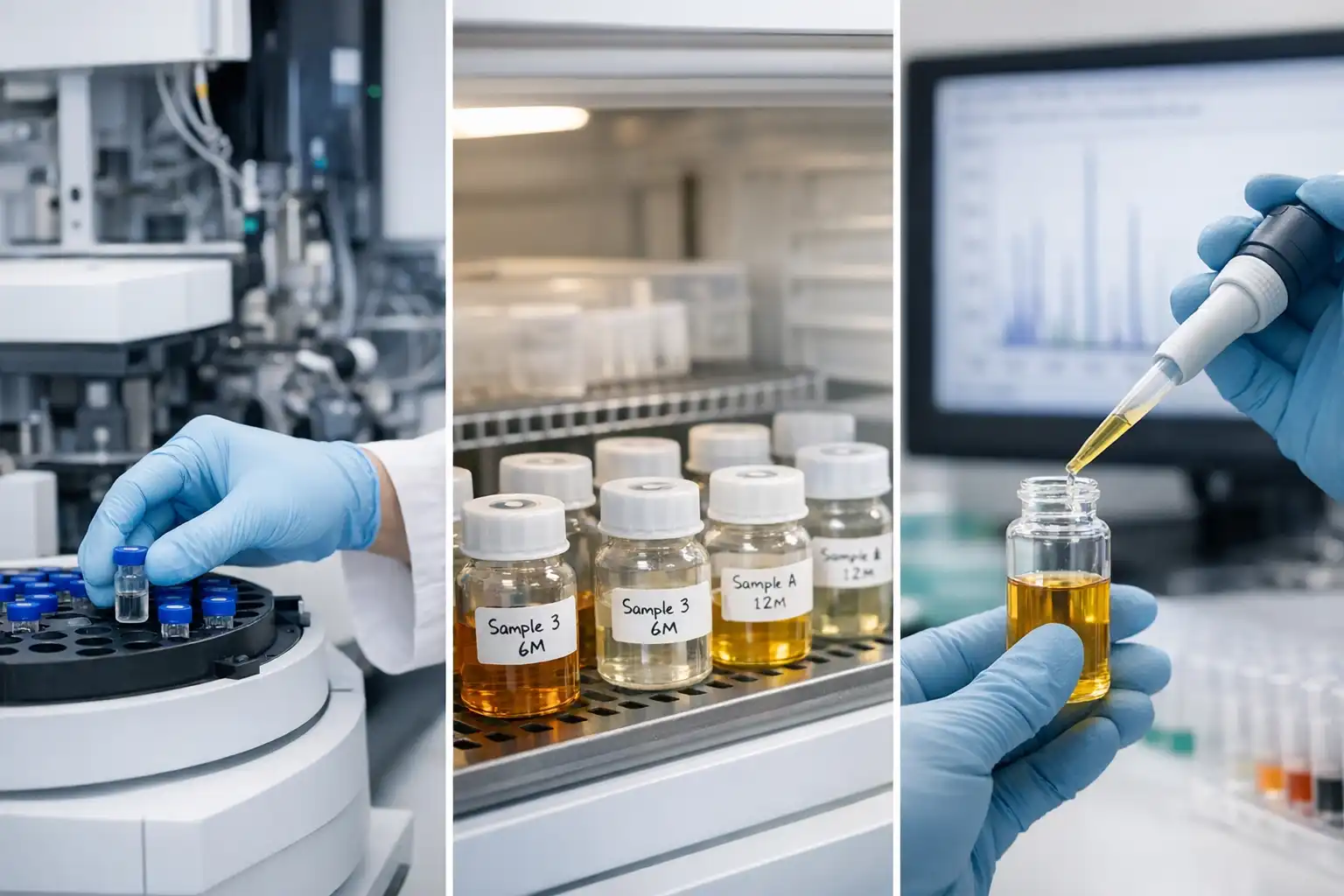 Laboratorní příprava vzorku pro testování stability